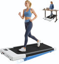 DeerRun Under Desk Walking Pad Treadmill for Home & Office, 6% Manual Incline, 2.5 HP, 0.6–3.8 MPH Walking Speed, 300 lb Capacity, App & Remote Control