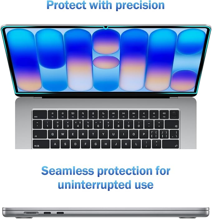 F FORITO 2-Pack Anti Blue Light Matte Screen Protector Compatible with 2026 MacBook Neo 13 inch with A18 Pro Chip - Eye Protection Blue Light Blocking & Anti Glare Laptop Screen Protector
