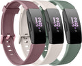 3 Pack Replacement Bands Compatible for Fitbit Inspire HR/Fitbit Inspire/Fitbit Ace 2/Fitbit Inspire 2, Adjustable Accessory Soft Silicone Sport Wristband for Women Men