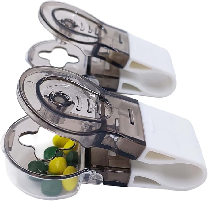 Grey Pill Popper Tool Easy Blister Pack Tablet Remover & Medicine Dispenser for Arthritis, Portable Handy Gadget