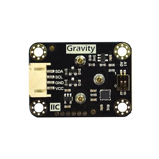 Gravity: I2C Electrochemical Oxygen (O2) Sensor Module | 0-25% Vol Range | Plug & Play Digital Gas Detector | No Soldering | 3.3V-5.5V for Arduino, ESP32, Raspberry Pi | IoT & Air Quality Monitoring