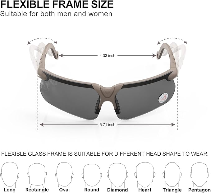 xaegistac Shooting Glasses with Case Anti Fog Hunting Safety Glasses for Adults