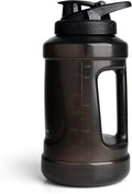 Smartshake Ultimate Jug 2100ml / 72 oz | Leak Proof Screw on lid - BPA Free, Sports Water Bottle - Perfect for Gym - 2.1 Litre Large Clear Container Sports Bottle - Black