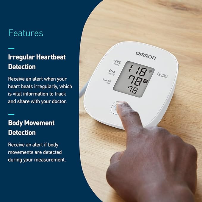 OMRON Iron Blood Pressure Monitor for Home Use & Upper Arm Blood Pressure Cuff - #1 Doctor & Pharmacist Recommended Brand - Clinically Validated