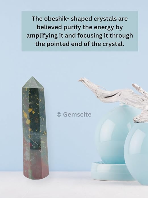 WholesaleGemShop 3 Inch Gemstones Obelisk Tower Jumbo Facet Aura Rock Crystal Natural Polished Earth Wand Spirit
