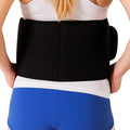 Cryopak Cold and Hot Therapy Wrap, Black, Latex-Free, Non-Toxic, for Back, Abdomen, Hip, Sports Injury Prevention, Recovery (Back/Abdomen). kit Includes Flexible Gel Compress, Sleeve and Strap.