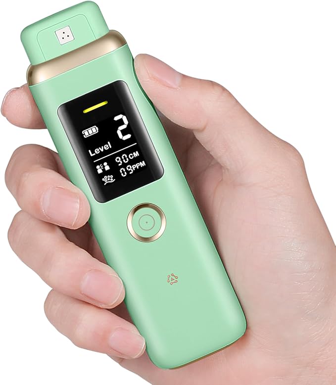 Oral Odor Freshening Monitor - Portable Bad Oral Odor Detector, Smart Oral Meter Device Focused on Oral Cavity Tester with Odor Checking, 32 - bit Chip for Precise Bad Smell Detection - Green