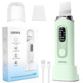 UNIWA Skin Scrubber Face Spatula, Skin Scrubber Pore Cleaner Blackhead Remover Tool for Deep Facial Cleansing - 4 Modes, Face Spatula with USB Charger, LCD Display, IPX7 Waterproof -Green