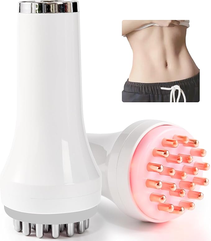 DiDEER Lymphatic Drainage Massager & Anti Cellulite Massage Tool, for Legs, Arms & Belly, Body,Helps Reduce Stretch Marks & Cellulite,with Microcurrent, Light Heat & Vibration