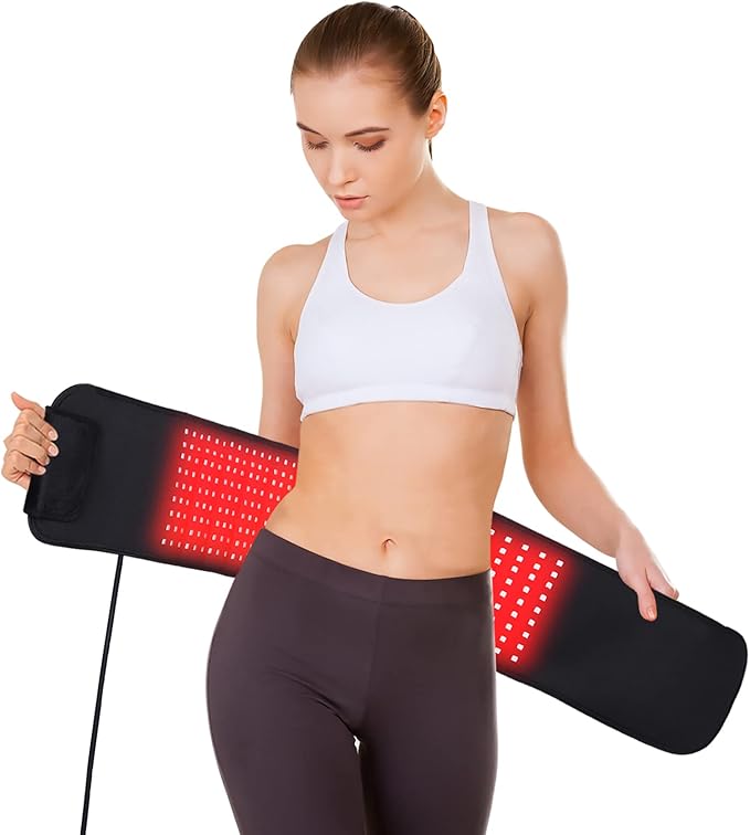 Infrared &Red Light Therapy Belt: 3 in 1 Near Infrared 880nm Led Wrap Back Pain Relief Pad Deep Penetrating Body Joints Muscle Benefits FDA Cleared
