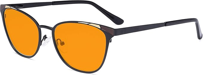 Eyekepper Blue Light Filter Glasses for Women- Butterfly Design Computer Eyegalsses with Transparent Blue Lens