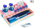 Insulin & Peptide Vial Storage Case– 3ml & 30ml Vial Holder with Space for Syringes & Prep Wipes – 3D Printed Color Mixing Design – Travel & Freezer Safe (Random Color)