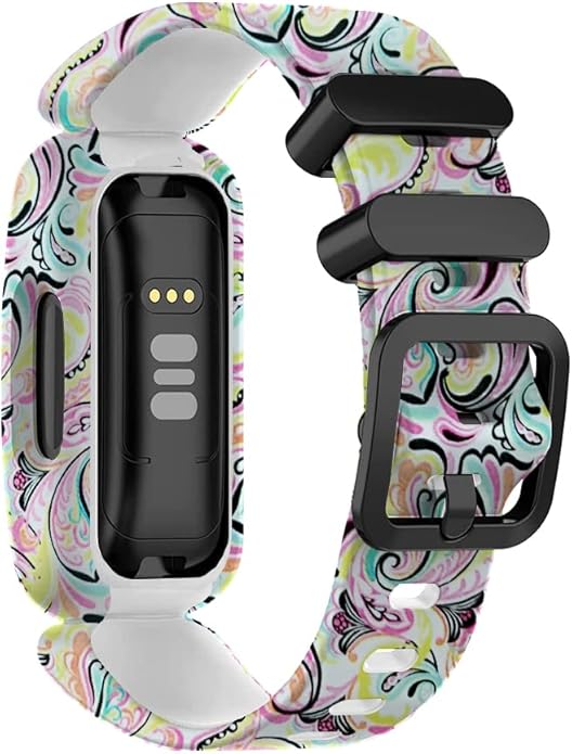FitTurn Cute Pattern bands Compatible with Fitbit Ace 3 Activity Tracker, Replacement Adjustable Silicone Sport Strap Wristbands Accessories for Ace 3 Tracker
