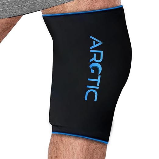 Cold Therapy Compression Ice Sleeve, Knee Ice Pack Wrap for Injuries, Elbow, Quad & Hamstring Relief, Flexible & Reusable Cold Wrap Recovery for Meniscus, ACL, MCL, Ice & Heat Therapy (X-Large)
