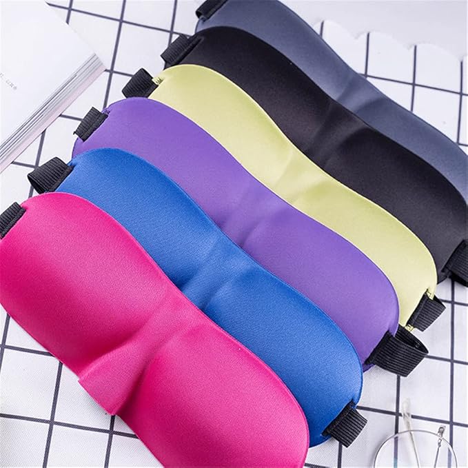 1 PCS 3D Sleep Mask for Women Men Eye Mask for Sleeping Contoured Cup Night Blindfold Mask Block Out Light for Kids Girls and Adult Green