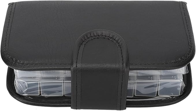 Organizer Box, Portable Large Compartment Monthly Organizer 4 Times A Day with Removable Individual Containers, Travel Box Organizer for Vitamin, Fish Oil