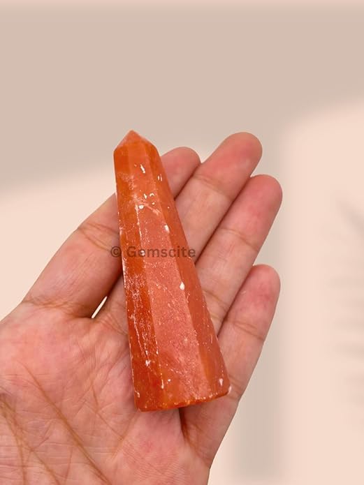 WholesaleGemShop 3 Inch Gemstones Obelisk Tower Jumbo Facet Aura Rock Crystal Natural Polished Earth Wand Spirit