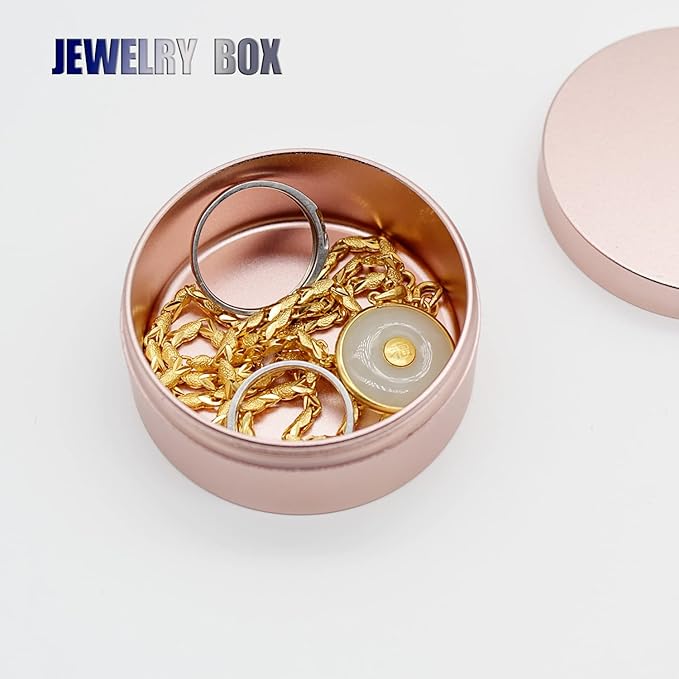 Portable Daily Pill Case, Heavy Duty Aluminium Alloy Round Pill Box, Waterproof Travel Pill Organizer, Pocket Purse Medicine Vitamin Holder EDC Container for Outdoor Camping Working