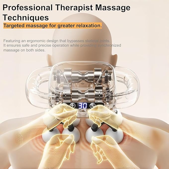 16 Head Massage Gun Deep Tissue - Electric Percussion Massager with Multi Ball Heads, Cordless Handheld Muscle Massage Tool for Back, Neck, Shoulder & Body Pain Relief, Gift for Athletes & Adults