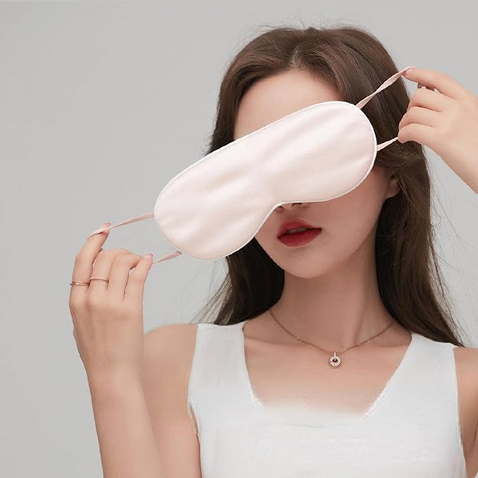 Silk Eye Mask with Hot/Cold Therapy for Eye Care and Sleep