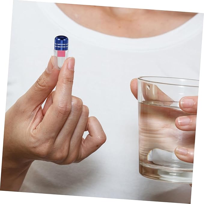 Travel Size Bottle Set 20pcs Capsule Bottles Caps Leakproof Pill Containers for Medication Candy Storage