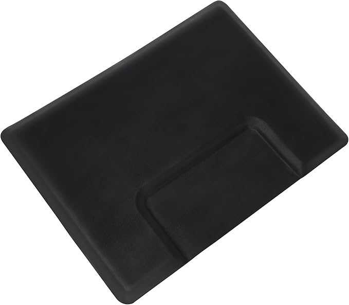 BarberPub Anti-Fatigue Salon Floor Mat for Square Base Chair, PU Comfort Rectangle Barber Standing Mat for Hair Styling, Home & Small Salons 0030 (3' x 4' x 3/4")
