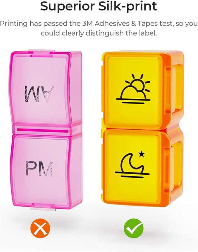 Twice-a-Day Monthly Large Pill Organizer Set - Am/Pm, 31 Day Pill Case Holder Morning and Night Medication Pods, Compact Removable Travel Pill Box, Bpa Free, Arthritis Friendly