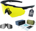 Shooting Glasses Anti Fog with High Definition Lenses, ANSI Z87.1 Certified Tactical Safety Glasses for Men Women