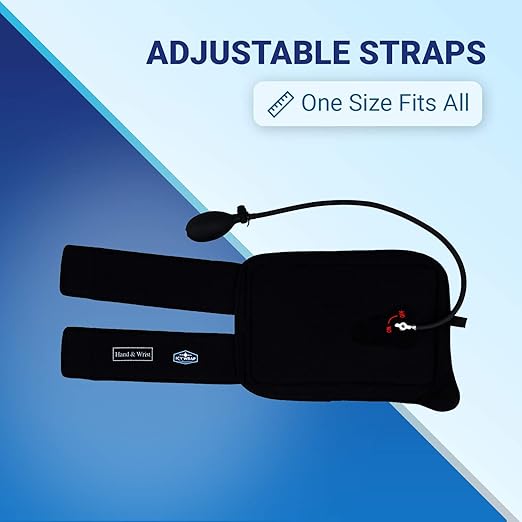 Cold Pack Compression Wrap for Hand, Wrist, Arm – by Icy Wrap - Ice Pack Therapy Cryo-Cool Flexible Treatment for Injuries, Aches, Swelling, Sprains, Inflammation