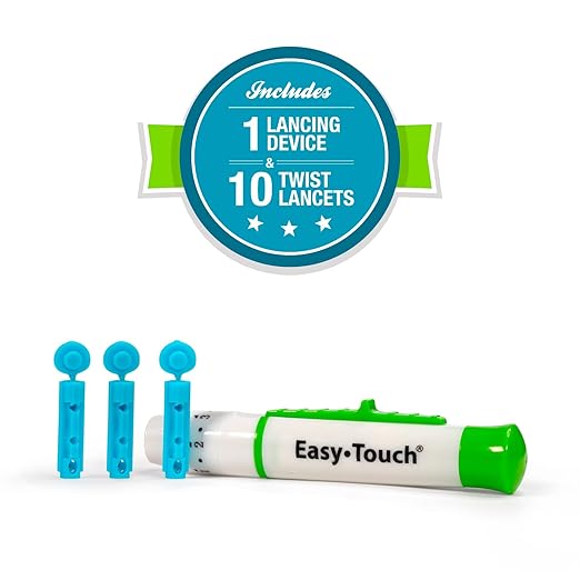 Easy Touch Glucose Meter Kit Combo (Includes Meter Kit and 100 Test Strips)