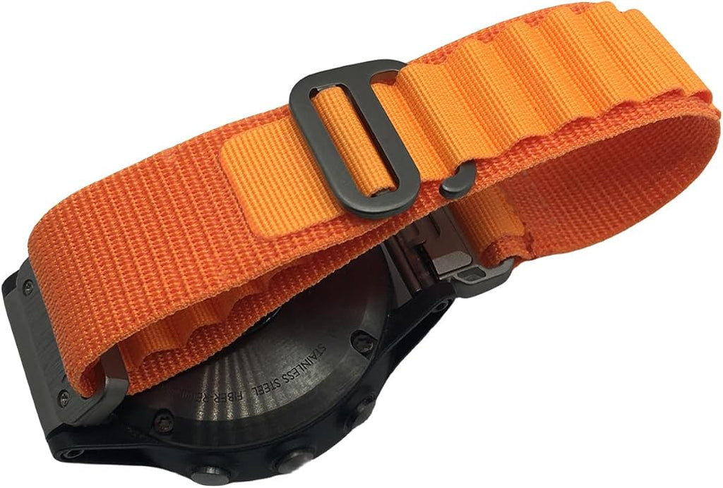 Custom Fit by Wrist Size, Small & Large Wrists, for Garmin Nylon Watch Band –– Compatible with QuickFit 20mm / 22mm / 26mm, Fenix 7, Instinct 2X, Forerunner, Epix, Tactix, MARQ, quatix, Approach