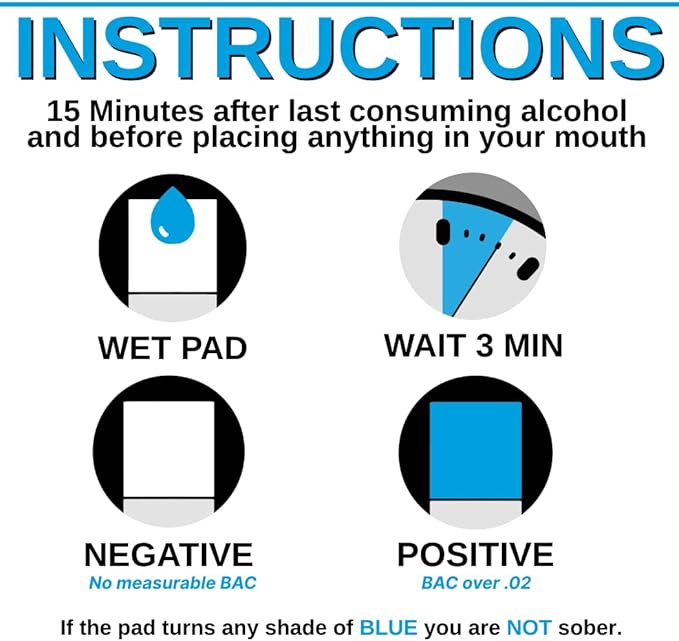 FDA Cleared Saliva Alcohol Test Strip, Highly Accurate BAC Self‑Test, 2–3 Minute Results, Portable & Discreet Sober Test Anywhere (12)