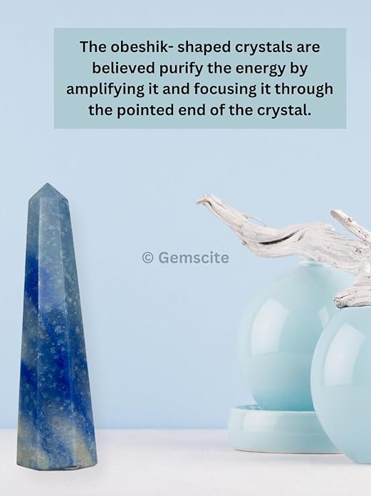 WholesaleGemShop 3 Inch Gemstones Obelisk Tower Jumbo Facet Aura Rock Crystal Natural Polished Earth Wand Spirit