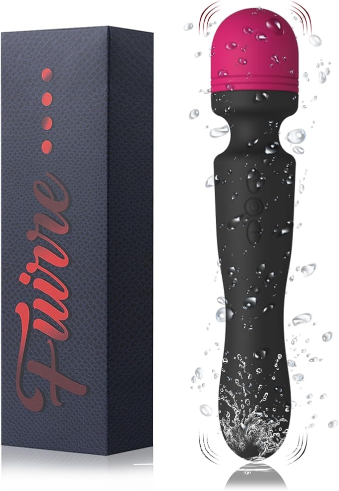 New Cordless Double-Ended Available Myofascia Relaxation Tool Handheld Portable Travel Home Office Work Sports Silicone Use to Relieve Deep Tissue Muscle Pain and Fatigue,BlackRed