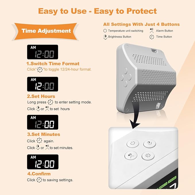 16-in-1 Indoor Air Quality Monitor and Detector with 7AQI Beep Alarm, CO2 Monitor, PM1.0, PM2.5, PM10, Temperature, Humidity, Formaldehyde, VOC Tester