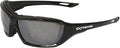 Radians XT1-61 Extremis Full Black Frame Safety Glasses with Silver Mirror Anti-Fog Lens
