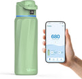 BOOST Smart Water Bottle with Reminder & Tracker, Double Wall Vacuum Insulated Bottles Stainless Steel, 32oz BPA-Free Wide Mouth for School, Gym, Office, Ideal for Mother's Day