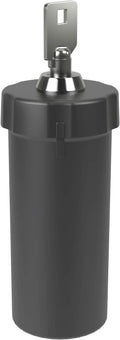 EZY DOSE Pill Box and Medicine, Vitamin Container, Safe for Money & Travel Items, Perfect for On-The-Go, Durable Canister, 2 Keys with Lock, Large, Black, BPA Free