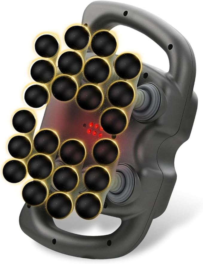 PakaLife Massage Gun Set,Gift for Husband,Professional Deep Tissue with Cupping Kit for Massage Therapy,Back Massager for Pain Relief Deep Tissue (24 Head Foot Massage Gun)