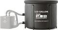 The Pod Company Ice Pod Pro Cold Plunge Tub, 110 Gallon (420L) Inflatable Ice Bath for Adults, Fits Up to 6'7", Insulated, Chiller Compatible, BPA-Free, UV-Resistant Nylon, Dual Drain Hoses