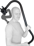 BackBadger Percussive Massage Gun Holder for Back, Compatible with Most Massage Guns, for Hard to Reach Areas - Black