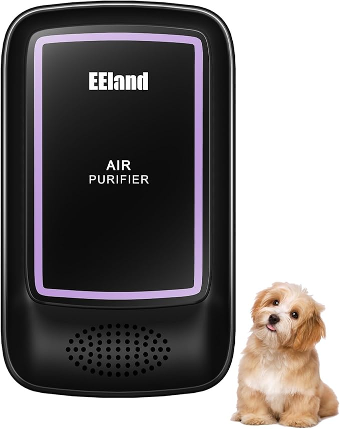 Air Ionizers for Home – Plug in Air Purifier for Home & Cat Litter Deodorizer, Filterless Ion Generator Removes Pet, Smoke, Bathroom & Kitchen Odors, Compact Deodorizer for Bedroom