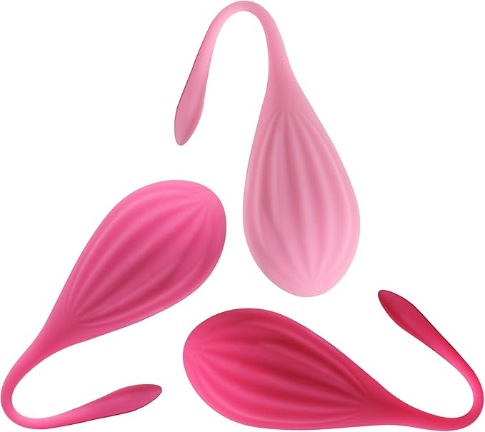 Pelvic Floor Training Weights Set for Women – 3 Level Kegel Exercise Balls for Postpartum Recovery & Bladder Support, Soft Silicone Wellness Gift