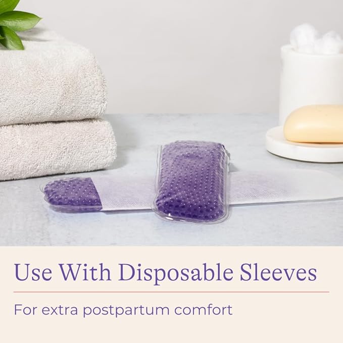 Lansinoh Hot and Cold Postpartum Pads – Reusable Perineal Ice Packs for Postpartum Recovery, Labor & Delivery Essentials, 2 Count