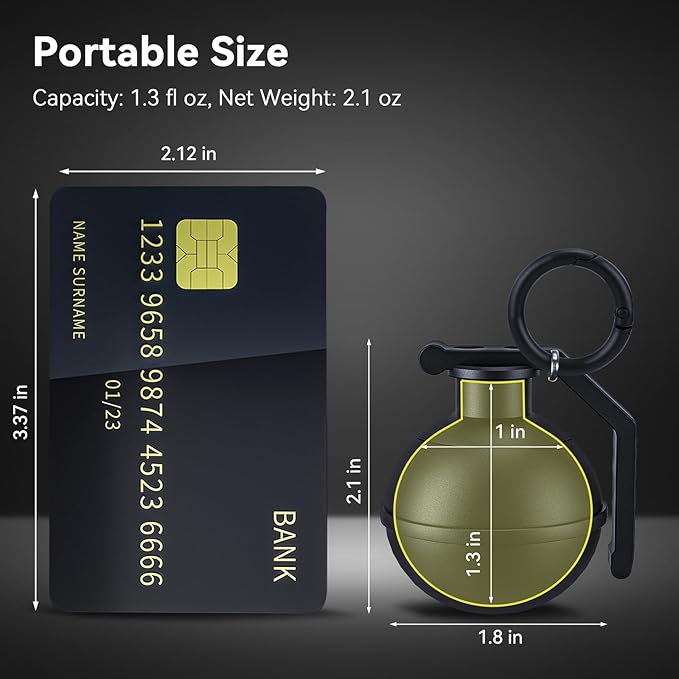 Tactical Small Pill Case, Metal Pill Holder with Keychain, Airtight Vitamin Container, Cool Mini Pill Organizer for Daily Medications, Supplements (Black)