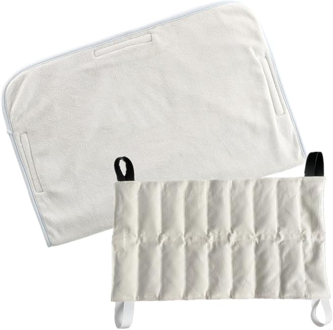 UNI-GO Moist Heat Pack, Relieve Body Fatigue, Pain, Backache, Arthritis, Joint Stiffness, Sprains, Bruises, General Soreness and Spasms. (Large-10 x18 Set with Terry Cover)