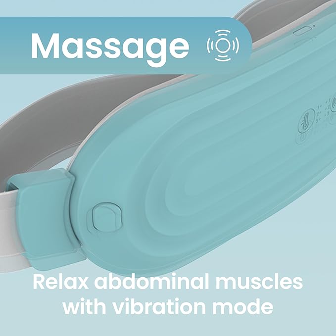 TensCare OVA Therma Belt – Portable Cordless Menstrual Heating Pad Belt with Heat & Massage for Period Cramps and Lower Back Pain Relief, Wearable Rechargeable Heating Pad (3 Heat Modes, 3 Massage)