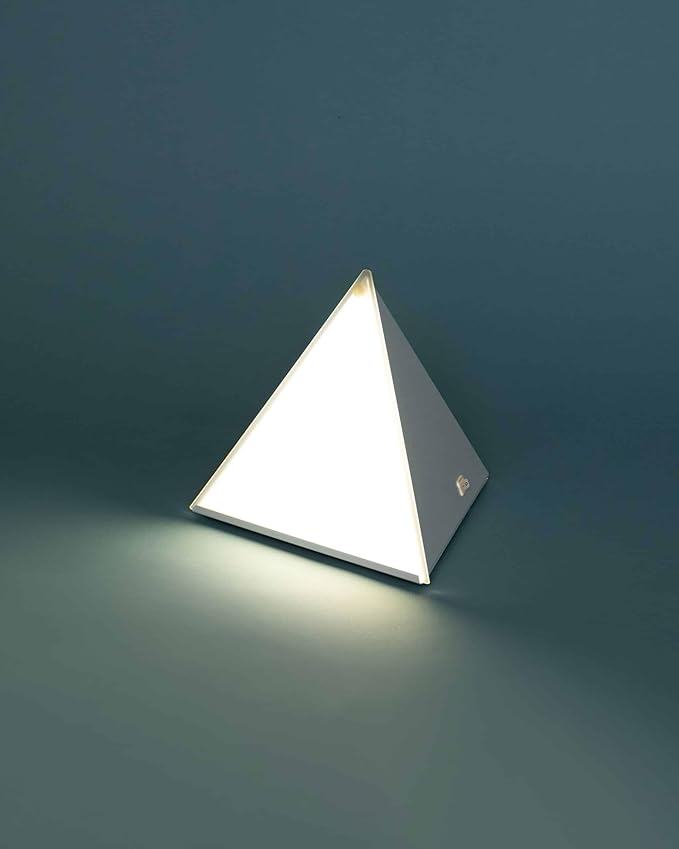 Northern Light Technologies Luxor Mini - 10000 Lux Light Therapy Lamp - Full Spectrum Pyramid LED Lightbox Therapy Light for Natural Mood and Energy Enhancement, Sunlight Desk Lamp, White