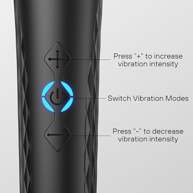 Personal Wand Massager Handheld Cordless Massager Travel-Quiet-Waterproof, USB Rechargeable,Perfect Back Legs Hand Pains and Sports