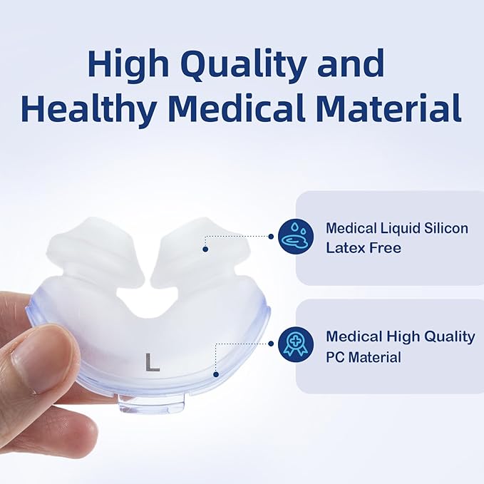 3 Packs Replacement Nasal Pillow Cushion for ResMed AirFit P10, Compatible with Original Airfit P10 Frame, Replacement Silicone CPAP Supplies, Reliable Seal & Lighter Weight, Large